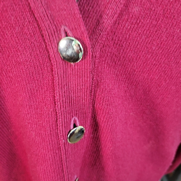 Womans Pringle of Scotland Lambswool Cardigan Gold buttons repair on Back S 44 - Picture 3 of 12